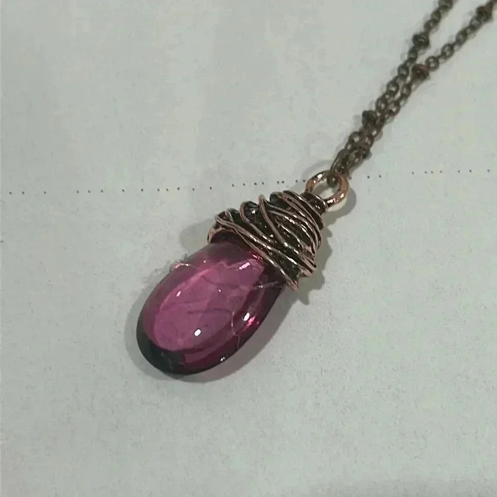 Water Drop Lantern Glass Jewelry Set